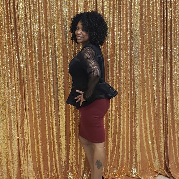 Netted peplum jacket - Picture 4 of 5